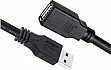 ���� ������ USB 2.0 AM/AF 1.8m black ColorWay (CW-CBUF076-BK)