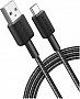 ���� ������ USB 2.0 AM to USB-C 0.9m 322 Black Anker (A81H5G11)