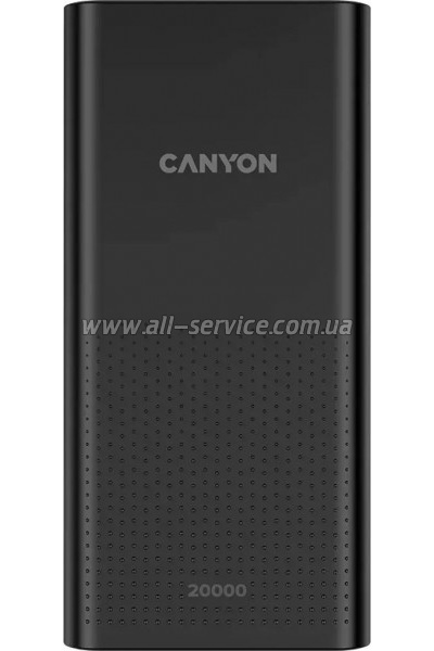 ������� ������������� Canyon PB-2001 20000mAh PD 10W Black (CNE-CPB2001B)