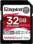   Kingston 32GB class 10 UHS-II U3 Canvas React Plus (SDR2/32GB)
