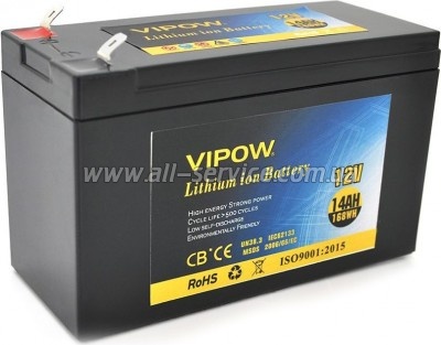   Vipow 12V - 14Ah Li-ion (VP-12140LI)