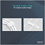 ���� ������ USB-C to USB-C 1.0m USB 2.0 60W silicone white Digitus (AK-300341-010-W)