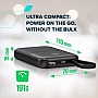   Canyon 10000mAh OnPower 101 PD/22.5W built-in cable Black (CNS-CPB101BK)