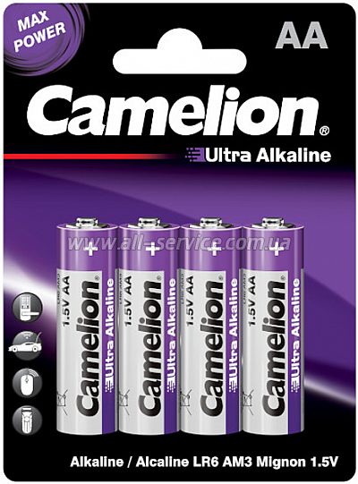  Camelion AA LR6 Ultra Alkaline * 4 (LR6-BP4UT)