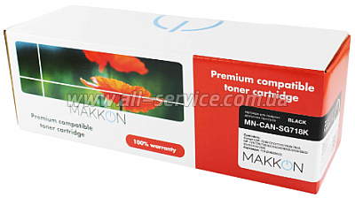  Makkon Canon LBP-7200 / 7210  2659B002/ Canon 718/ CC530A Black (MN-CAN-SG718K)