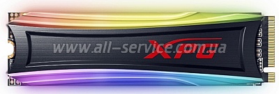 SSD  M.2 ADATA 512GB XPG SPECTRIX S40G NVMe PCIe 3.0 x4 2280 3D TLC RGB (AS40G-512GT-C)