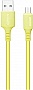 ���� ������ USB 2.0 AM to Micro 5P 1.0m soft silicone yellow ColorWay (CW-CBUM043-Y)