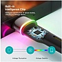 ���� ������ USB 2.0 AM to USB-C 0.5m 3A LED black Essager (EXCT-XCDB01)