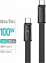 ���� ������ USB-C to USB-C 1.0m 5A 100W ultra-thin black ColorWay (CW-CBPDCC100-BK)