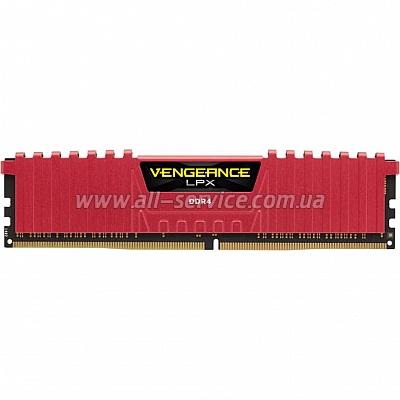  8GB CORSAIR Vengeance LPX Red DDR4 2400Mhz (CMK8GX4M1A2400C16R)