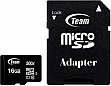   16GB TEAM Class 10 UHS microSDHC + SD  (TUSDH16GCL10U03)