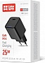 �������� ������� ColorWay GaN Mini 25W PD Port PPS USB-C black (CW-CHS052PD-BK)