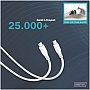 ���� ������ USB-C to USB-C 1.0m USB 2.0 60W silicone white Digitus (AK-300341-010-W)