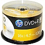  DVD HP DVD+R 4.7GB 16X 50 Spindle (69319/DRE00026-3)