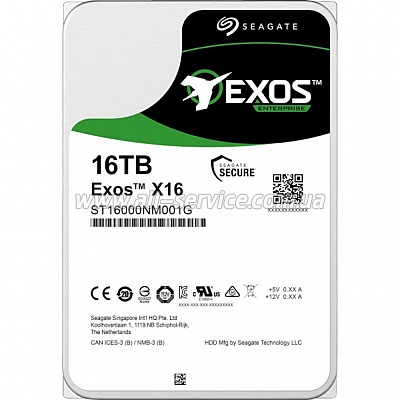  16Tb SATA-III Seagate Exos X16 (ST16000NM001G)