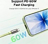 ���� ������ USB-C to USB-C 1.2m 60W blue Ugreen (35511)