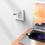 ���� ������ USB 2.0 AM to Micro 5P 1.0m 2.4A silicone BX79 white BOROFONE (6974443384772)