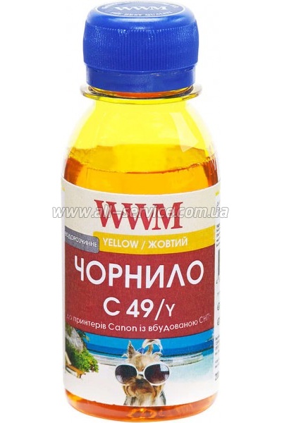  WWM 100 Canon Pixma G1400 / 2400 / 3400 Yellow  (C49/Y-2)