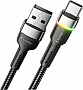 ���� ������ USB 2.0 AM to USB-C 2.0m 3A LED black Essager (EXCT-XCDA01)