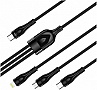 ���� ������ ColorWay USB 2.0 AM to Lightning + Micro 5P + Type-C 1.2m 3.0A Black (CW-CBPDU3060-BK)