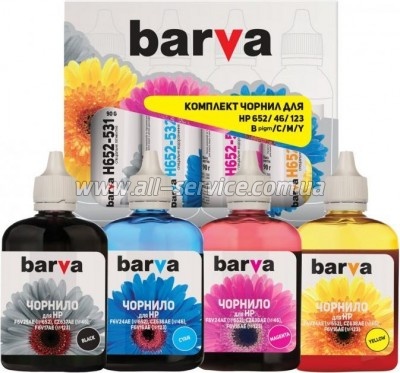   Barva HP 46/ 123/ 651/ 652, 4x90 BK/C/M/Y (H652-090-MP)