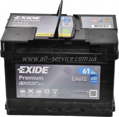 ����������� ������������� EXIDE PREMIUM 61A (EA612)
