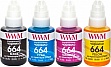   WWM 664 Epson L110/ L210/ L300 4140 B/C/M/Y (E664SET4)