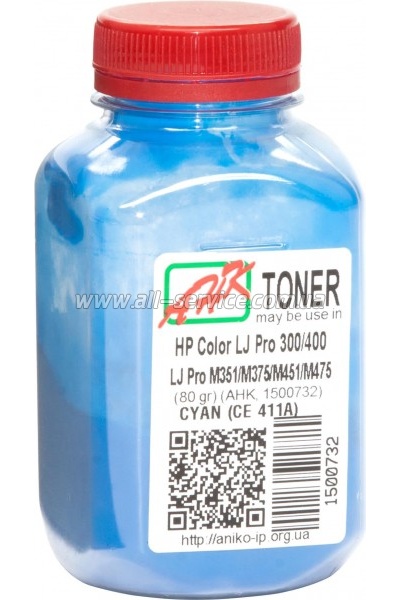   HP LJ Pro 300 / 400/ LJ Pro M351 / M375  80 Cyan (1500732)