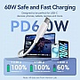 ���� ������ USB-C to USB-C 1.0m 60W white Vention (TRCWF)