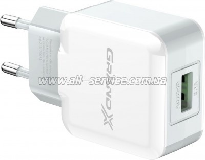 �������� ������� Grand-X 5V 2.1A White (CH-03W)