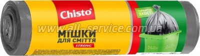 Пакеты для мусора Chisto Strong 240 л 5 шт. (4823098407799) Пакеты для мусора Chisto Strong 240 л 5 шт. (4823098407799)