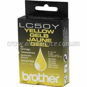  Brother MFC-830/ 840/ 860 yellow LC50Y