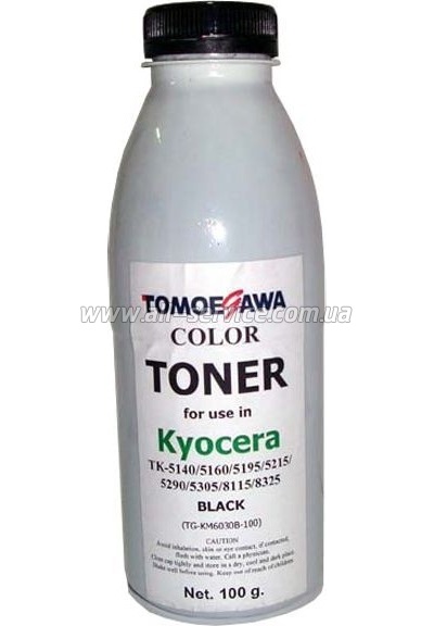  Tomoegawa Kyocera Mita Ecosys M6030 TK-5140/ TK-5160/ TK-5195/ TK-5215/ TK-5290/ TK-5305/ TK-8115/ TK-8325  100  Black (VF-03K) (TG-KM6030B-100)