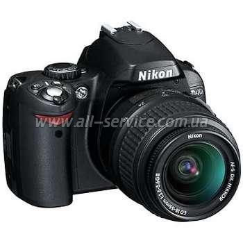   Nikon D40 KIT AF-S DX 18-55G II BLACK (VBA150K001)