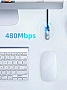 ���� ������ USB 2.0 AM/AF 0.5m Cabletime (CA915156)