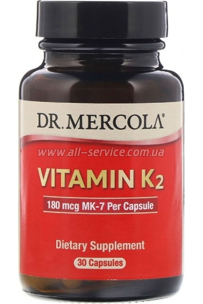  Dr. Mercola  K2, 180 , Vitamin K2, 30  (MCL-01194)