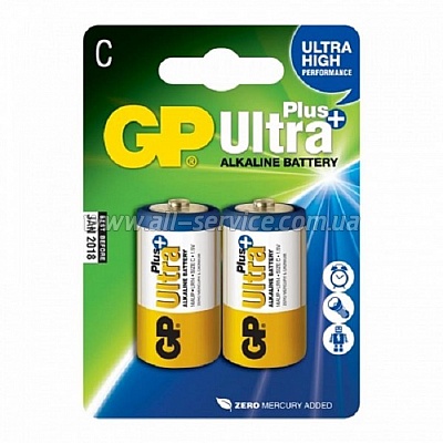  GP C GP Ultra Plus Alkaline LR14 * 2 (14AUP-U2)
