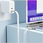 ���� ������ USB-C to USB-C 1.2m 60W 3A nylon white Acefast (6974316286257)