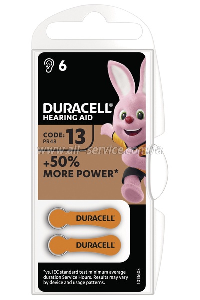     Duracell HA 13 . 6 . (5007513)