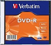 ���� Verbatim DVD-R 4.7Gb 16X SlimBox 1�� MatteSilv AZO (43547-1disk)