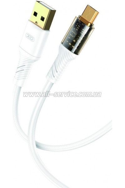 ���� ������ USB 2.0 AM to Micro 5P 1.0m 2.4A white XO (NB229-M-1-WH)