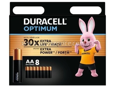  Duracell Optimum AA 8 . (5014726 / 5015601)