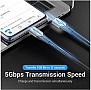 ���� ������ USB-C to USB-C 0.5m 60W USB 3.1 cotton braided Vention (TAAHD)