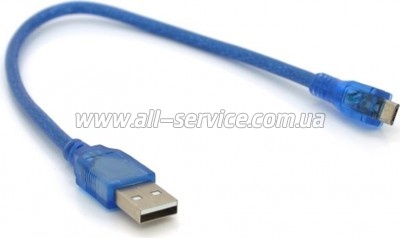 ���� ������ USB 2.0 AM to Micro 5P 0.3m blue Voltronic (YT-AM/Mc-0.3B/05425)