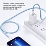 ���� ������ ColorWay USB-C to USB-C 1.0m 60W 3.0� blue (CW-CBPDCC061-BL)