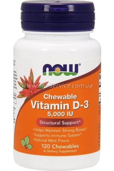  Now Foods  D3   , Vitamin D-3, 5000 , 120  (NOW-00358)