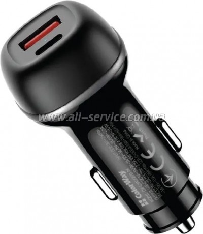 �������� ������� ColorWay USB-C PD 65W + USB (CW-CHA068PD-BK)