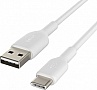 ���� ������ USB 2.0 AM to Type-C 1.0m BRAIDED white Belkin (CAB002BT1MWH)