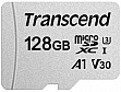   128GB TRANSCEND microSDXC 300S UHS-I U3 (TS128GUSD300S)