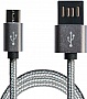 Дата кабель USB 2.0 AM to Micro 5P 1.0m Grey/Black Grand-X (FM02) Дата кабель USB 2.0 AM to Micro 5P 1.0m Grey/Black Grand-X (FM02)